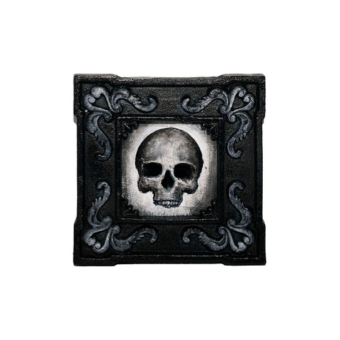 Image of Small Skull in Metal Frame by Autumn Justine Miller