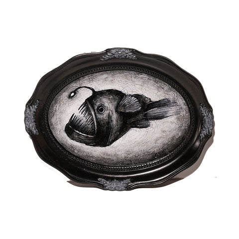 Image of Angler Fish in Oval Frame by Autumn Justine Miller