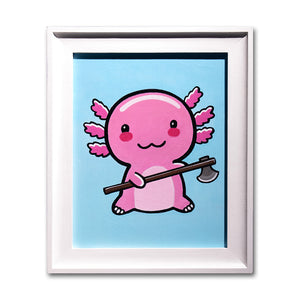 Axolotl with Axe