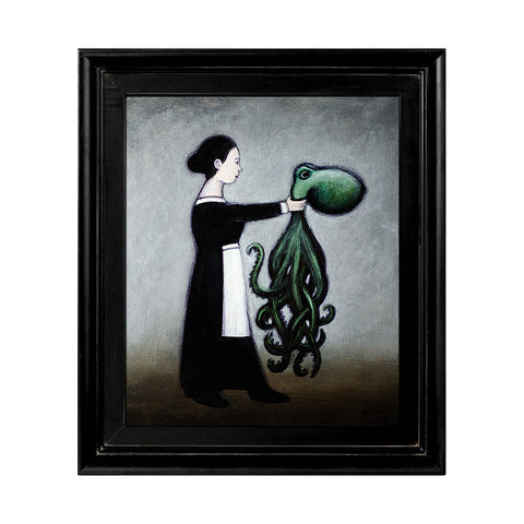 Image of Woman Holding Octopus by Autumn Justine Miller