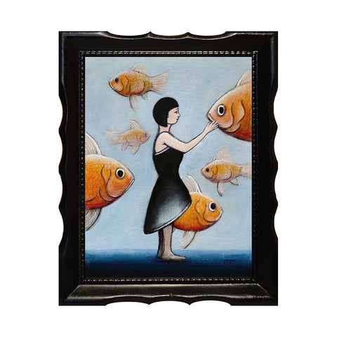 Image of Six Goldfish, 6x8" by Autumn Justine Miller