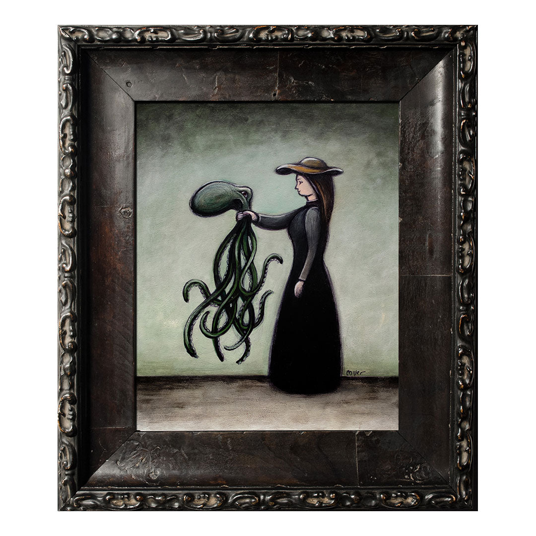 Image of Woman Holding Octopus #2 by Autumn Justine Miller