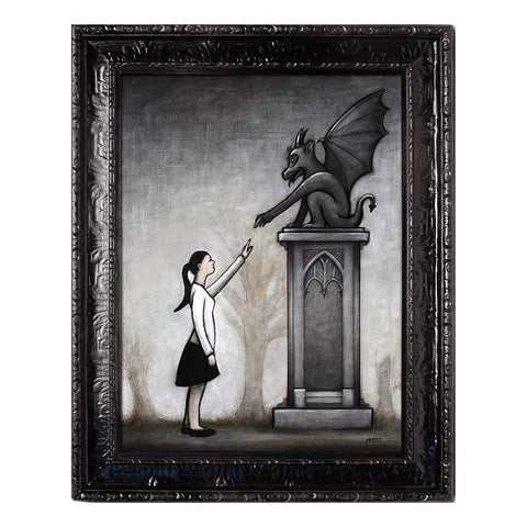 Image of Girl with Gargoyle by Autumn Justine Miller