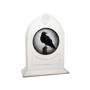 Image of Crow in Pedestal Clock Frame #3 by Autumn Justine Miller