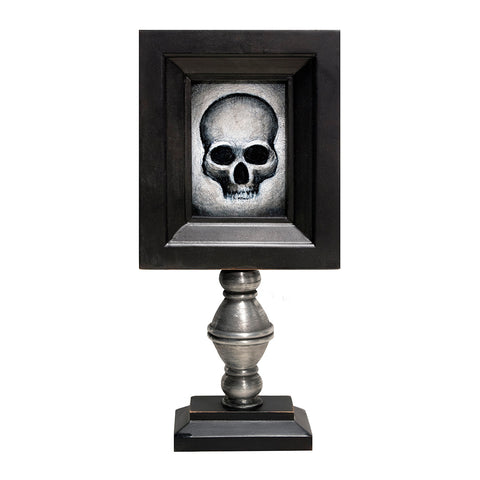 Image of Small Skull in Pedestal Frame by Autumn Justine Miller