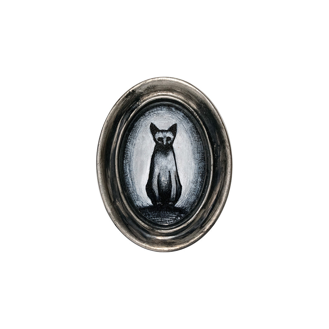 Image of Sphinx Cat, 3.5" Oval by Autumn Justine Miller